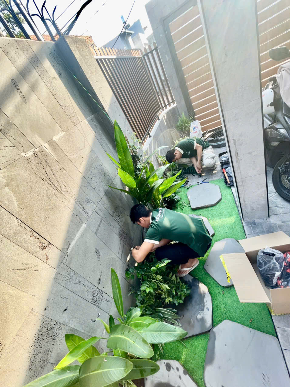 thi công hệ thống tưới cây tự động