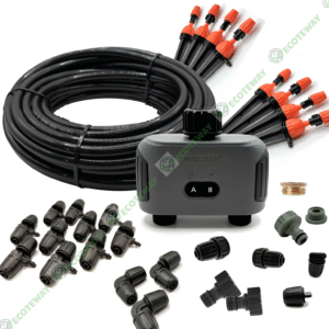 Hệ Thống Tưới Cây Tự Động 2 Khu Vực A/B – Máy Hẹn Giờ Điều Khiển Từ Xa – Đầy Đủ Phụ Kiện