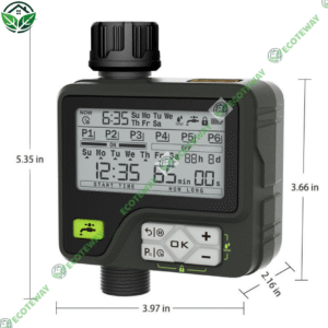 Bộ hẹn giờ tưới tự động điện tử ECOTEWAY – Màn hình LCD, 6 chế độ tưới, chống nước IPX5