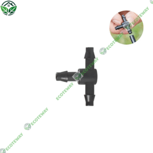 Đầu chia chữ T 4/7mm ECOTEWAY – Khớp nối 3 nhánh ống tưới nhỏ giọt, chống rò nước, dễ lắp đặt