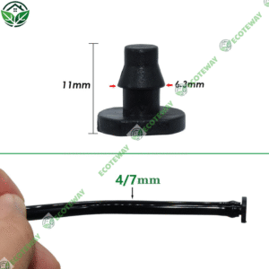 Nút bịt cuối ống 4/7mm – Đầu bịt chặn nước cho hệ thống tưới nhỏ giọt ECOTEWAY