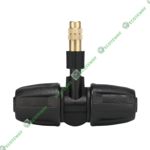 Béc phun sương đồng chỉnh tia 360° kèm đầu nối T – Dùng cho ống 12mm | ECOTEWAY