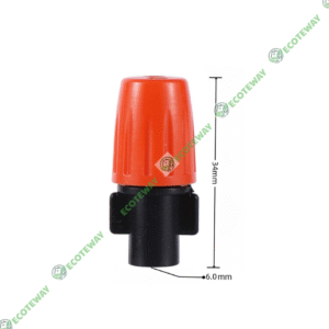 Béc Phun Sương Màu Cam Điều Chỉnh 360° Cho khởi thủy 4/7mm – ECOTEWAY
