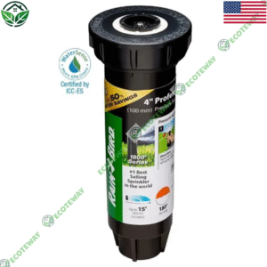 Béc phun mưa Rain Bird 1800 Series PRS | Đầu phun Dual Spray 15 ft | Pop-up 4” | Có bộ điều áp PRS