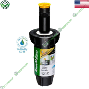 Béc phun Rain Bird 1802AP4PRS – Pop-up 2”, góc điều chỉnh 0°–360°, bán kính 4 ft, có bộ điều áp PRS