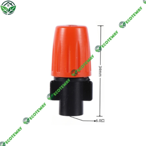 Béc Phun Sương Màu Cam Điều Chỉnh 360° Cho khởi thủy 4/7mm – ECOTEWAY