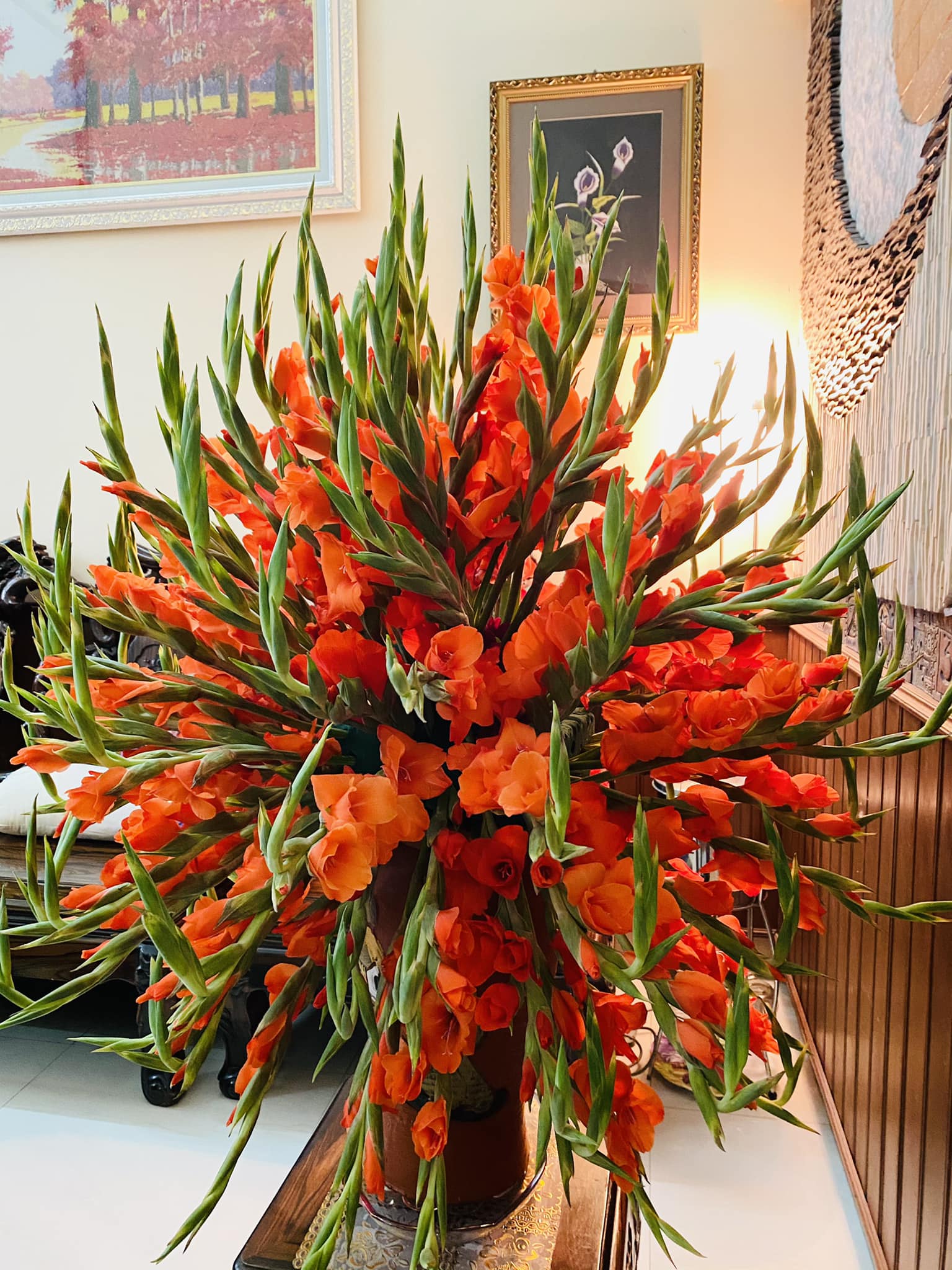 cách cắm hoa lay ơn