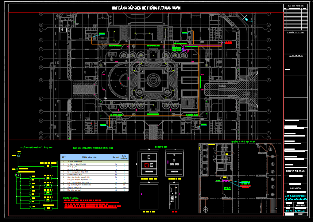 thiết kế bản vẽ hệ thống tưới tự động