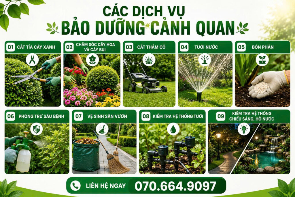 bảo dưỡng cảnh quan