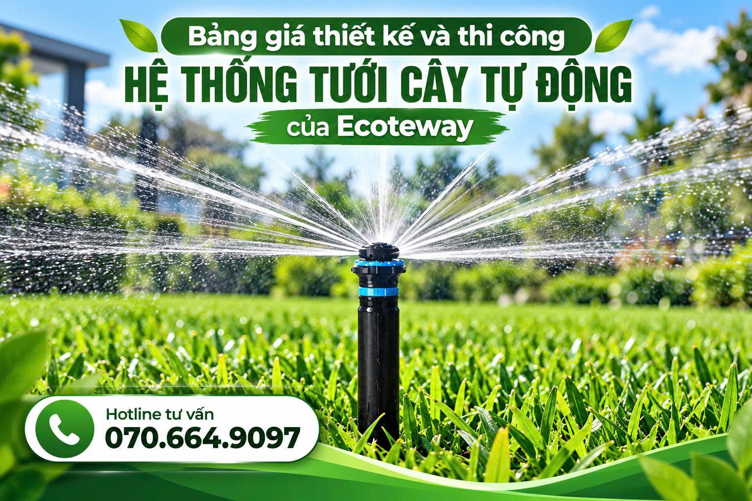 thi công hệ thống tưới cây tự động Khánh Hòa
