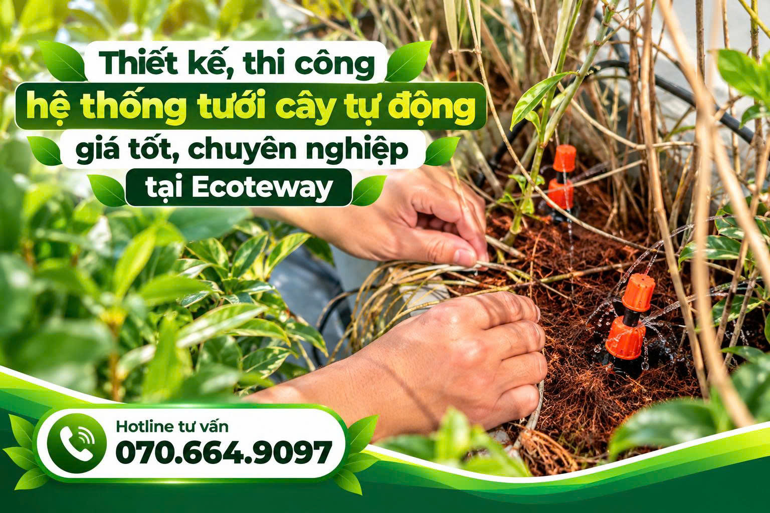 thi công hệ thống tưới cây tự động Vĩnh Long