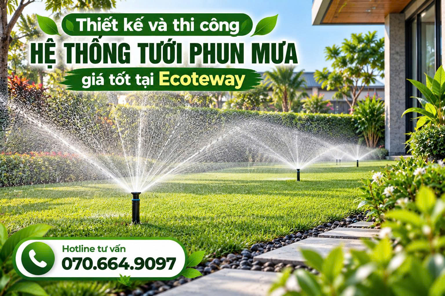 thi công hệ thống tưới cây tự động Đồng Nai