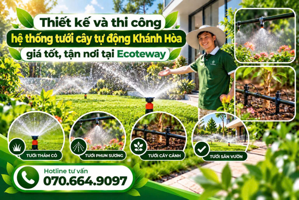 thi công hệ thống tưới cây tự động Khánh Hòa